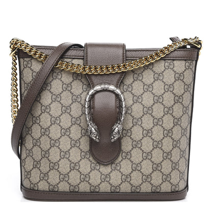 Gucci GG Supreme Monogram Medium Dionysus Bucket Bag Beige New Acero 1 of 9