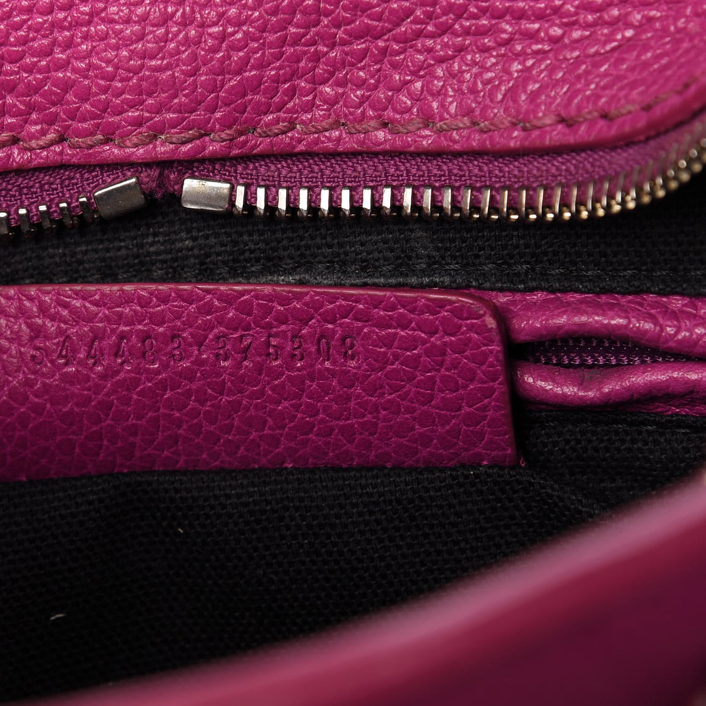 Grainy Calfskin Mini Padlock Zip Satchel Pink