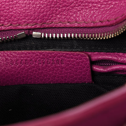 Alexander McQueen Grainy Calfskin Mini Padlock Zip Satchel Pink 9 of 11