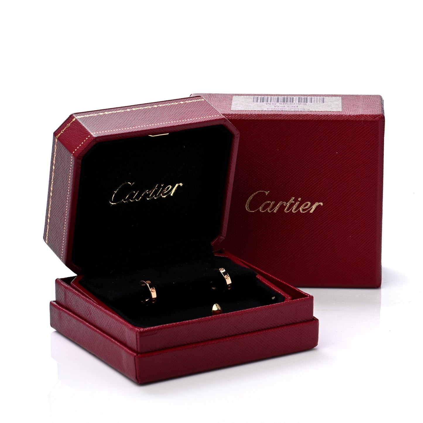 18K Yellow Gold Small LOVE Hoop Earrings