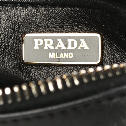Prada Nappa Fiocco Bow Crossbody Clutch Black Fuoco 6 of 16
