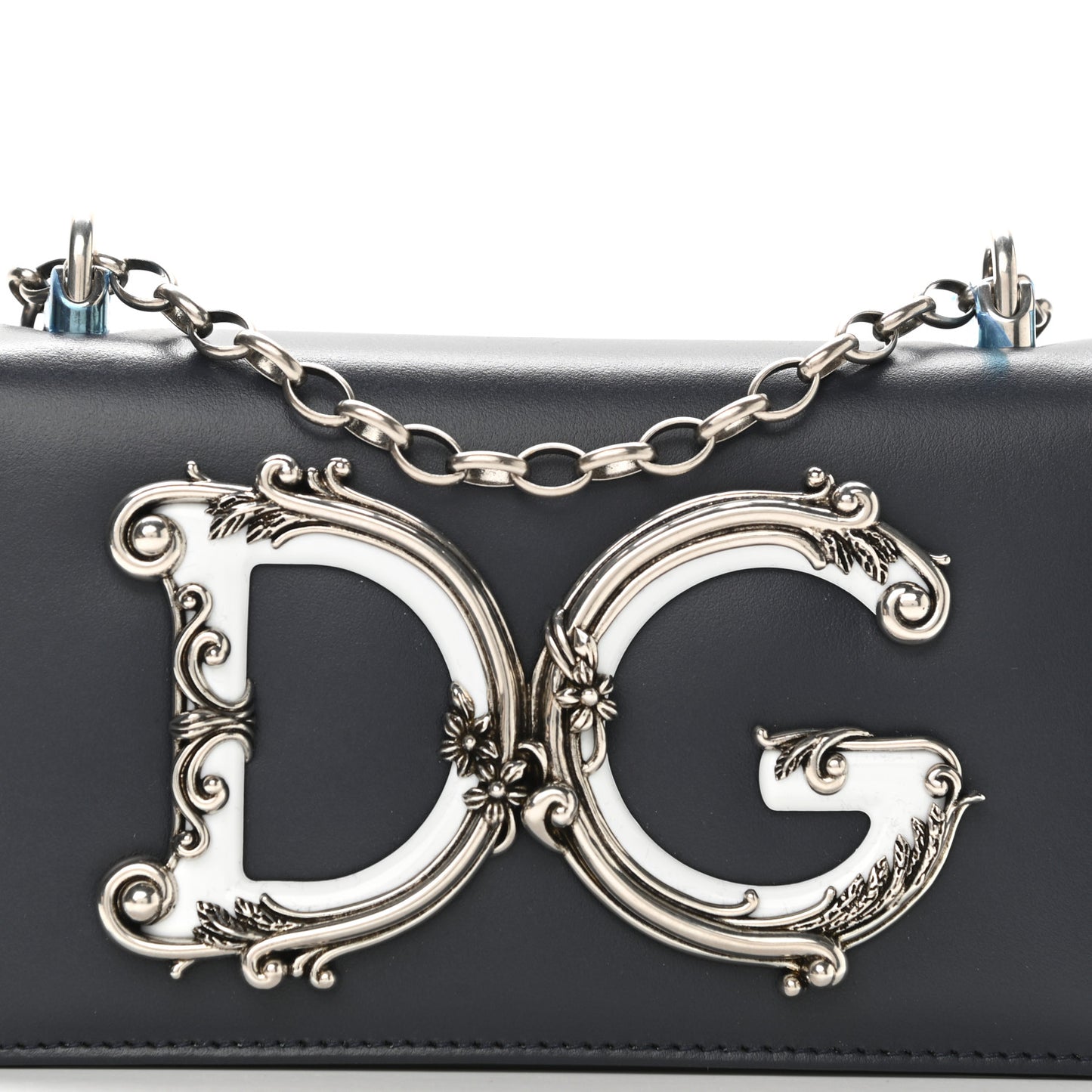 Nappa DG Girls Shoulder Bag Blue