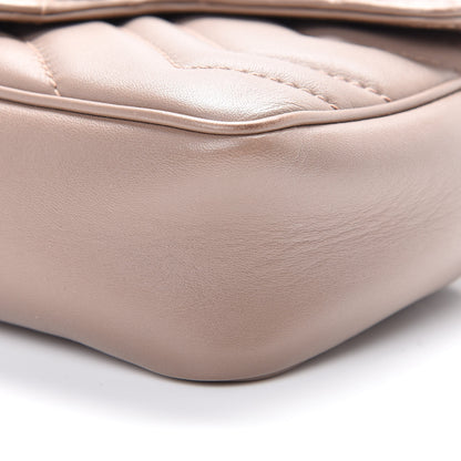 Gucci Calfskin Matelasse Super Mini GG Marmont Shoulder Bag Porcelain Rose 9 of 15