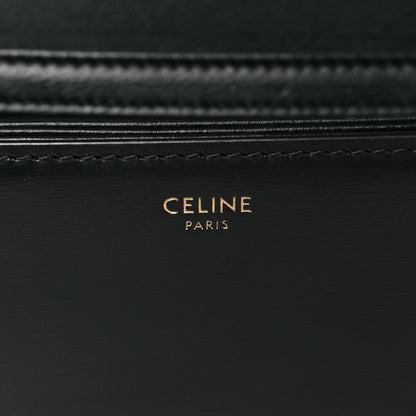 Celine Shiny Calfskin Teen Triomphe Black 6 of 9