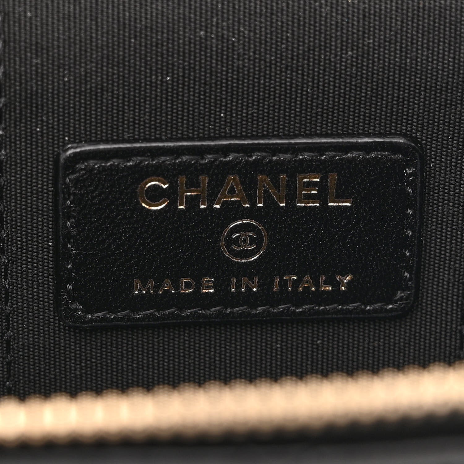 Chanel Lambskin Quilted Top Handle Mini Vanity Case With Chain Black 6 of 11