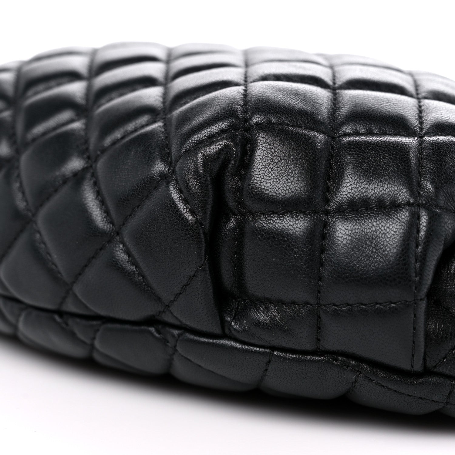 Chanel Lambskin Quilted Banane Waist Bag Fanny Pack Black 9 of 9