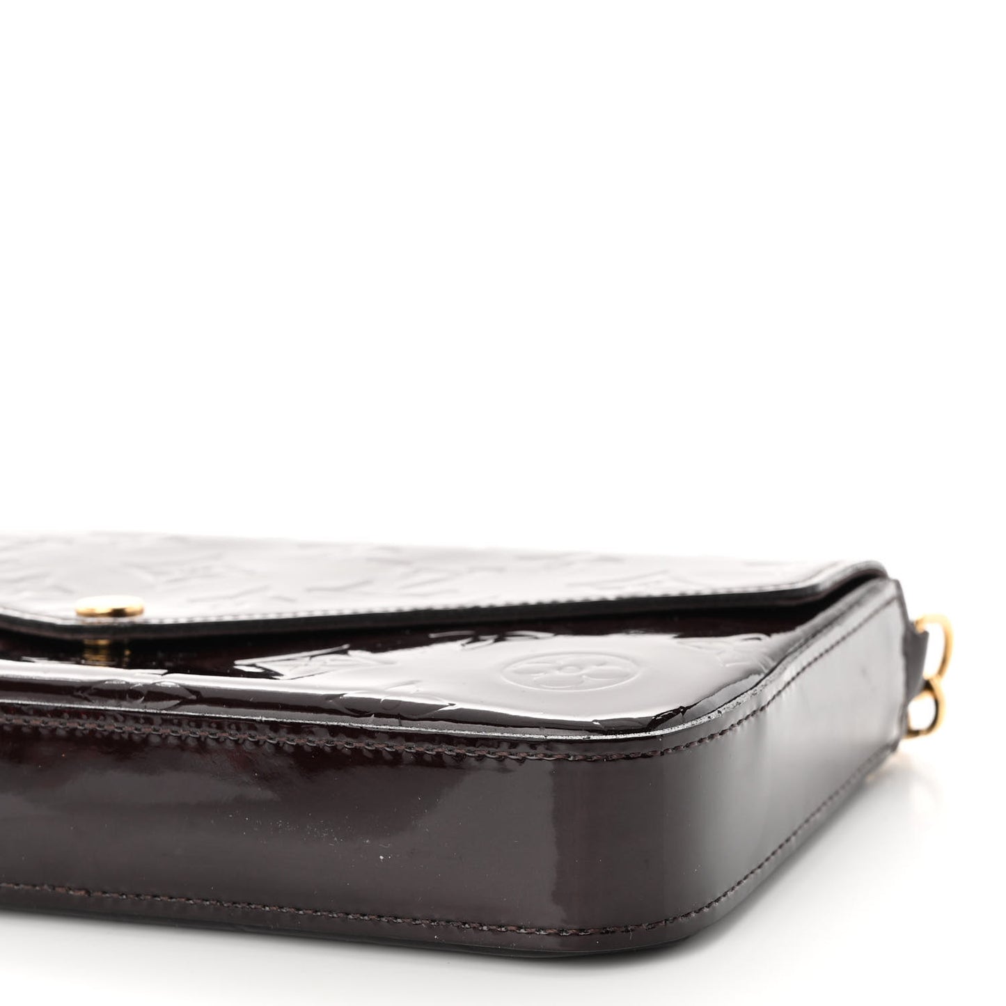 Vernis Pochette Felicie Chain Wallet Amarante