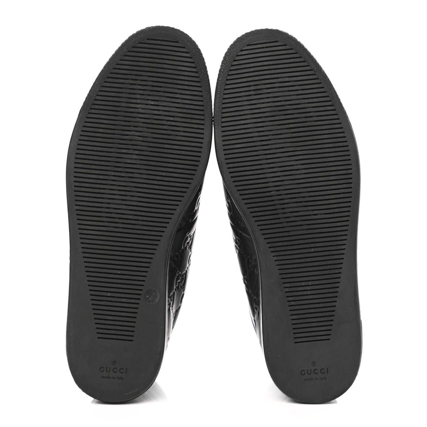 Guccissima Web High Top Sneakers 7 Black