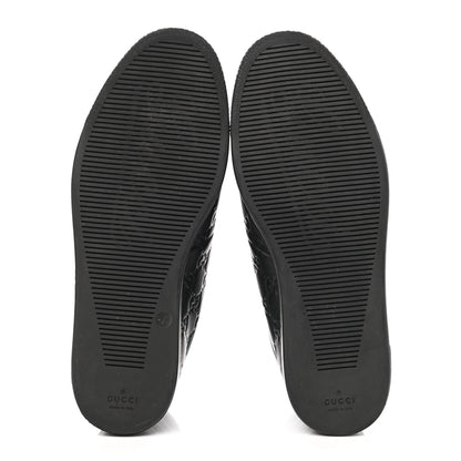Gucci Guccissima Web High Top Sneakers 7 Black 5 of 8