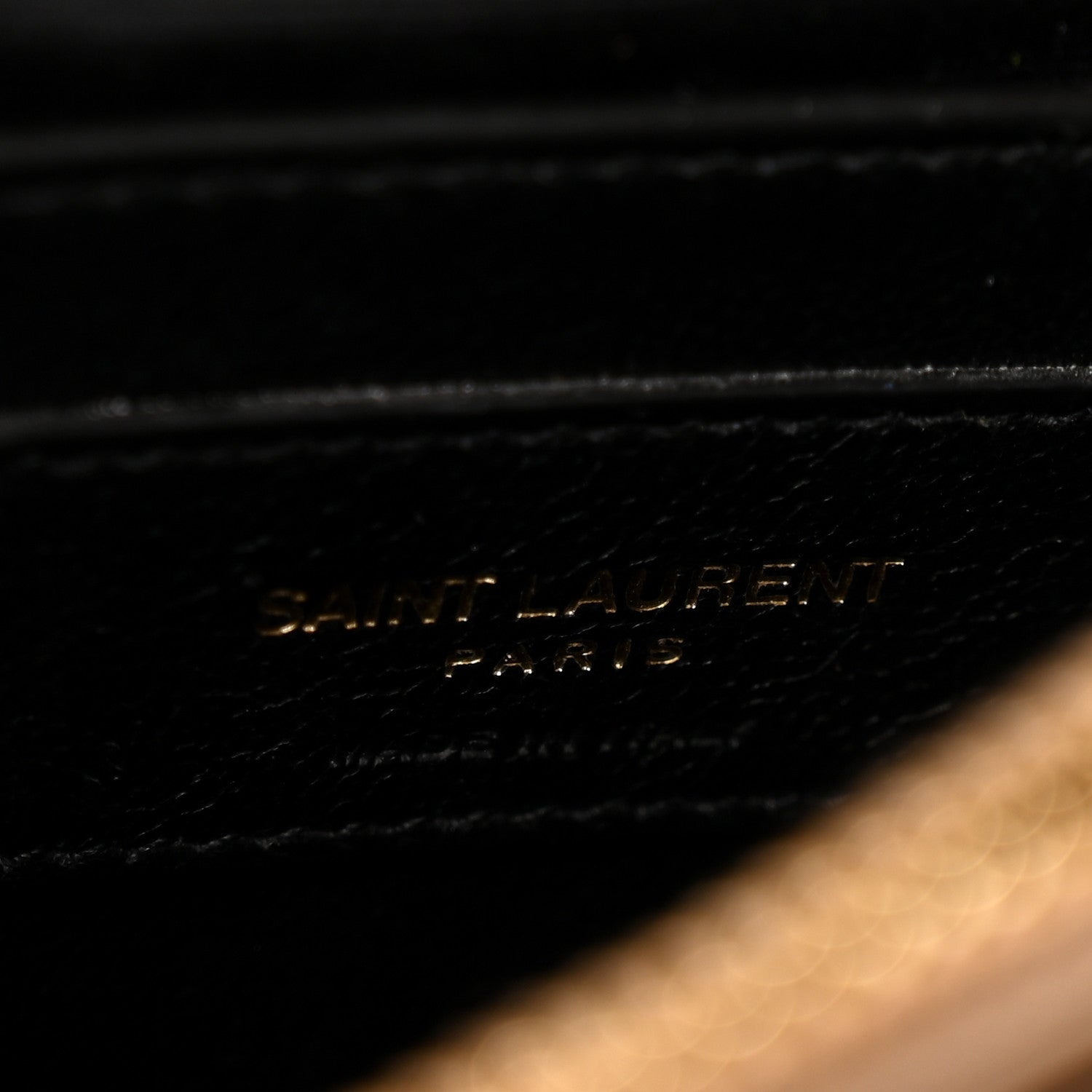Saint Laurent Sheepskin Matelasse Chevron Monogram Medium College Bag Dark Beige 6 of 13