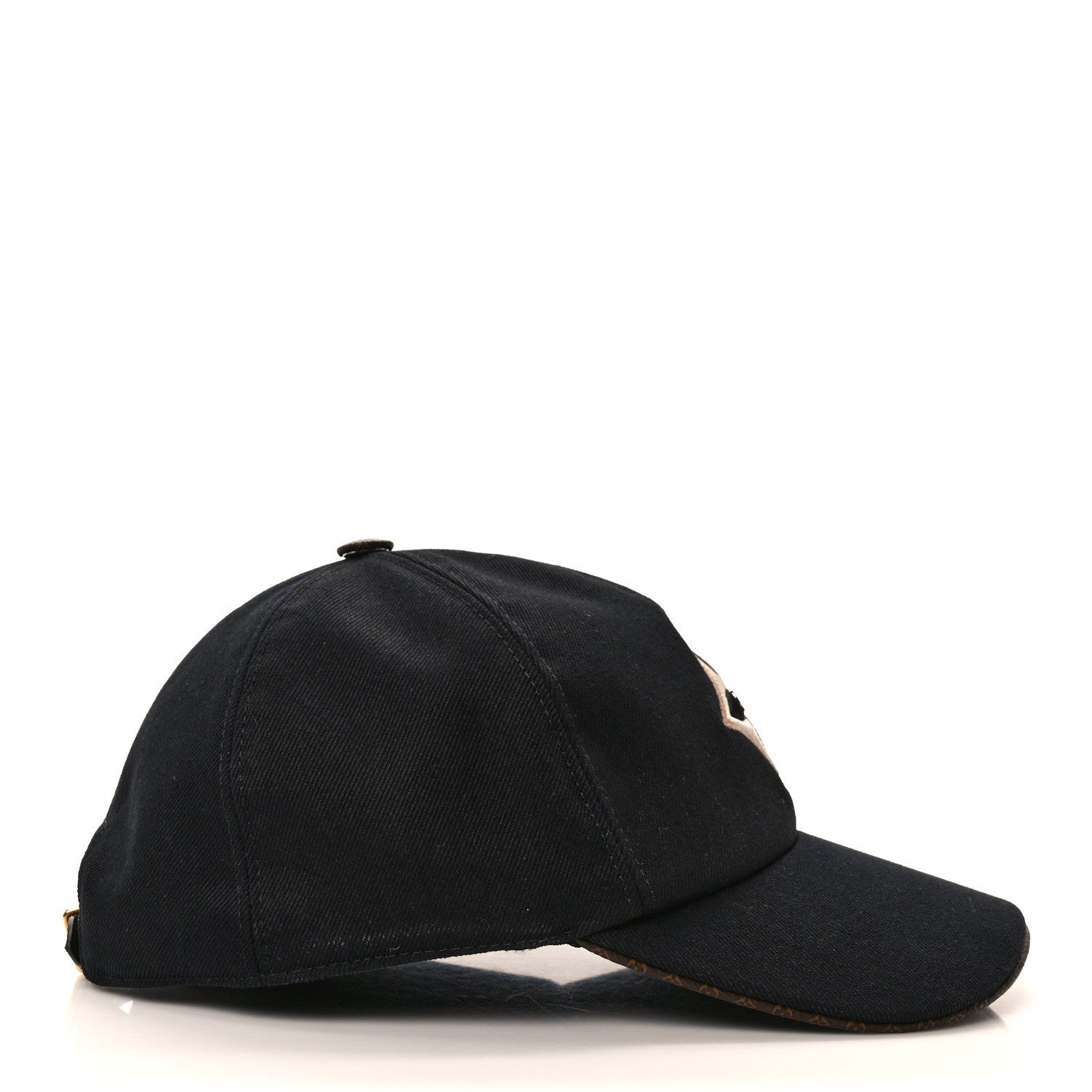 Louis Vuitton Monogram Cotton Jacquard Embroidered LV Day Cap L Black 5 of 8