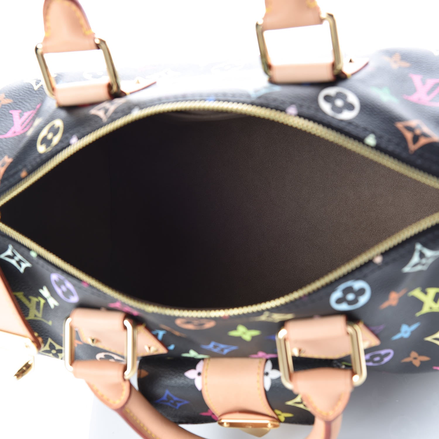 Louis Vuitton Monogram Multicolor Speedy 30 Black 5 of 9