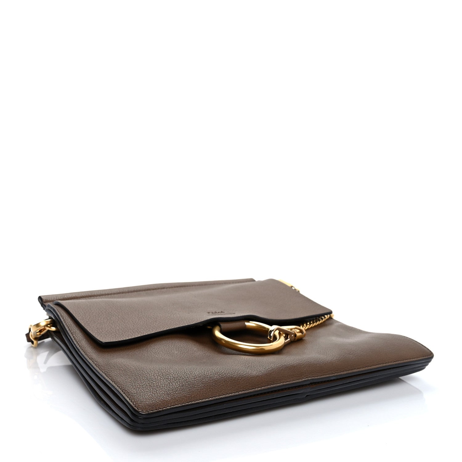 Chloe Goatskin Medium Faye Shoulder Bag Woody Khaki 3 of 13