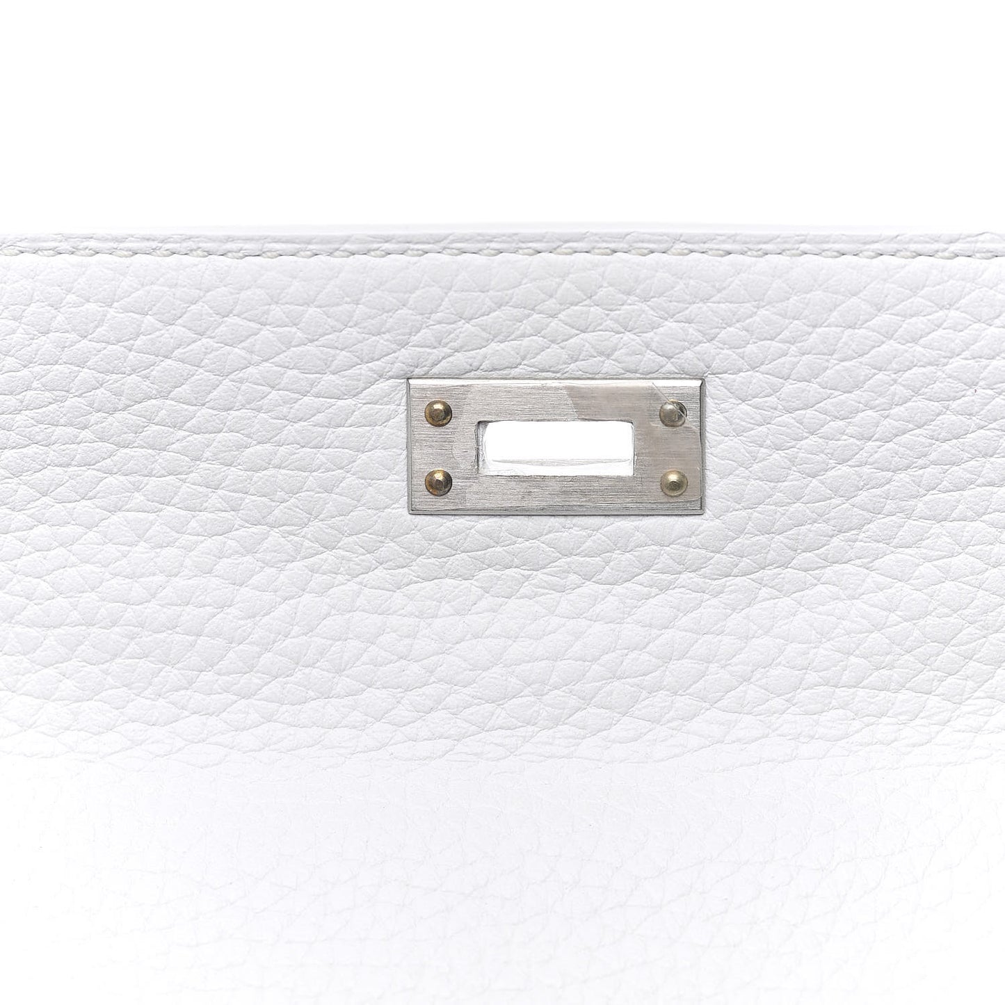 Taurillon Clemence Horseshoe Kelly Retourne 25 White Black
