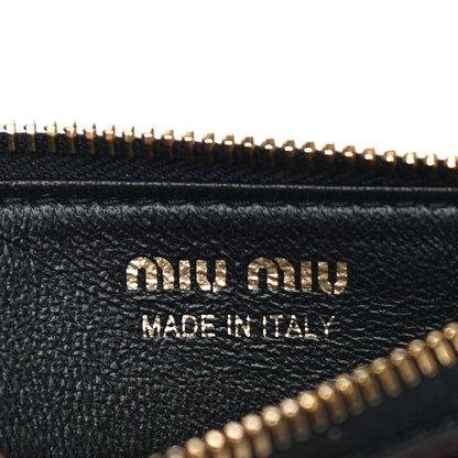 Miu Miu Madras Colour Zip Card Case Rosa 6 of 11