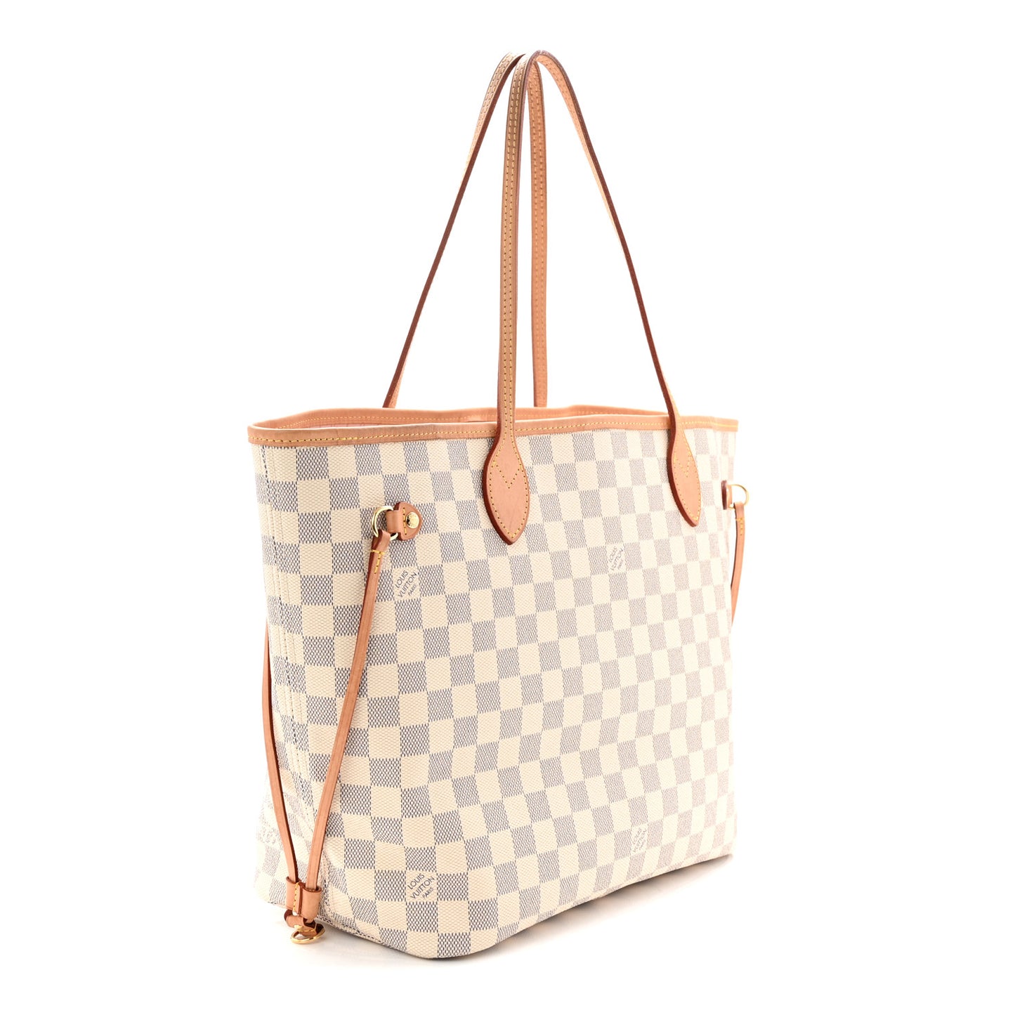 Damier Azur Neo Neverfull MM Rose Ballerine
