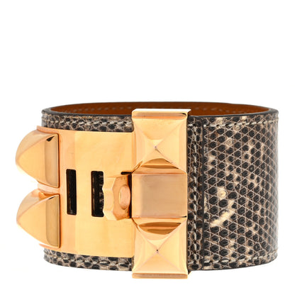 Hermes Lizard Collier De Chien CDC Bracelet T1 Ombre 2 of 3