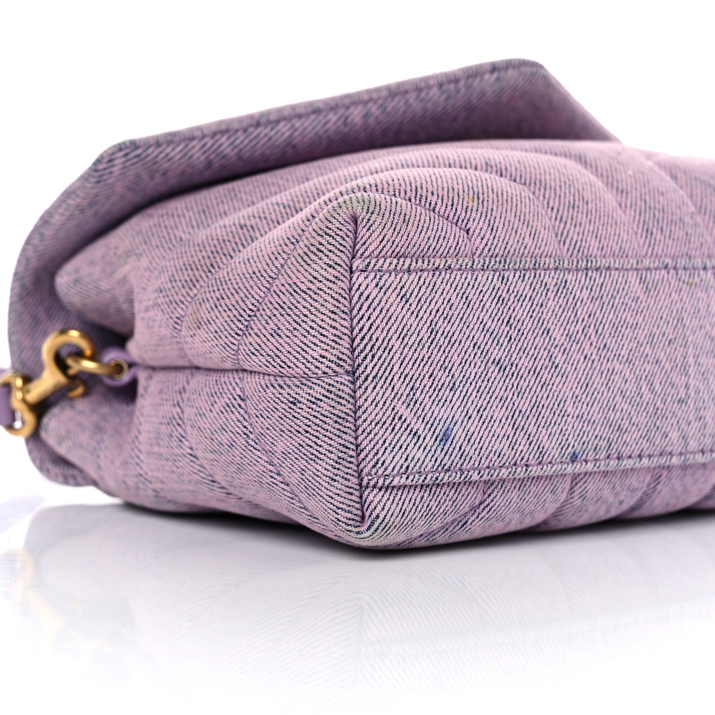 Denim Y Quilted Monogram Toy Loulou Crossbody Bag Bleached Lilac