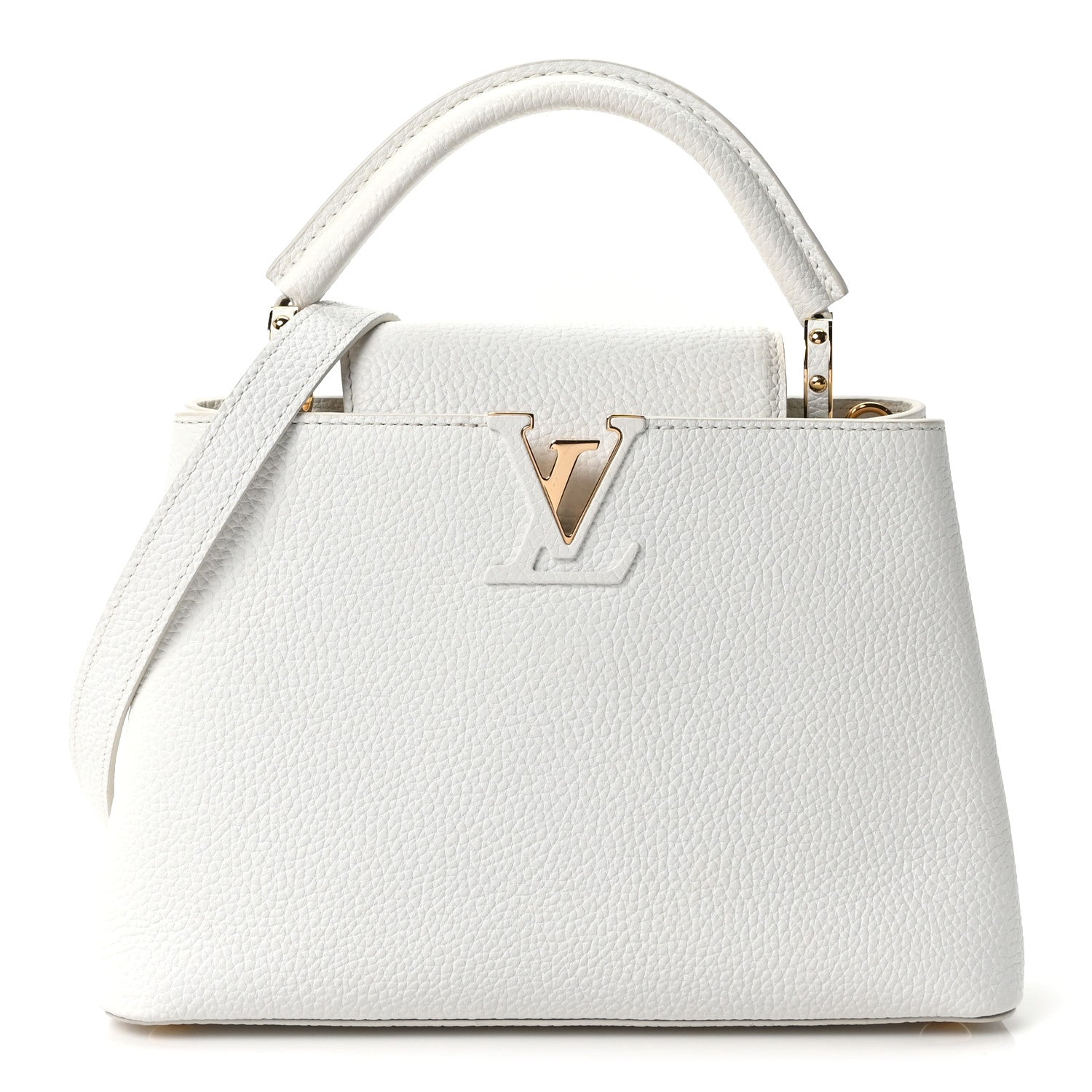 Louis Vuitton Taurillon Capucines BB Blanc Casse 1 of 10