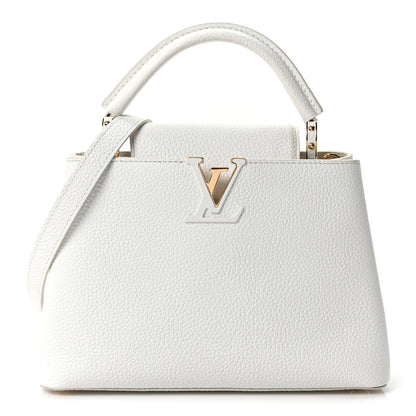 Louis Vuitton Taurillon Capucines BB Blanc Casse 1 of 10