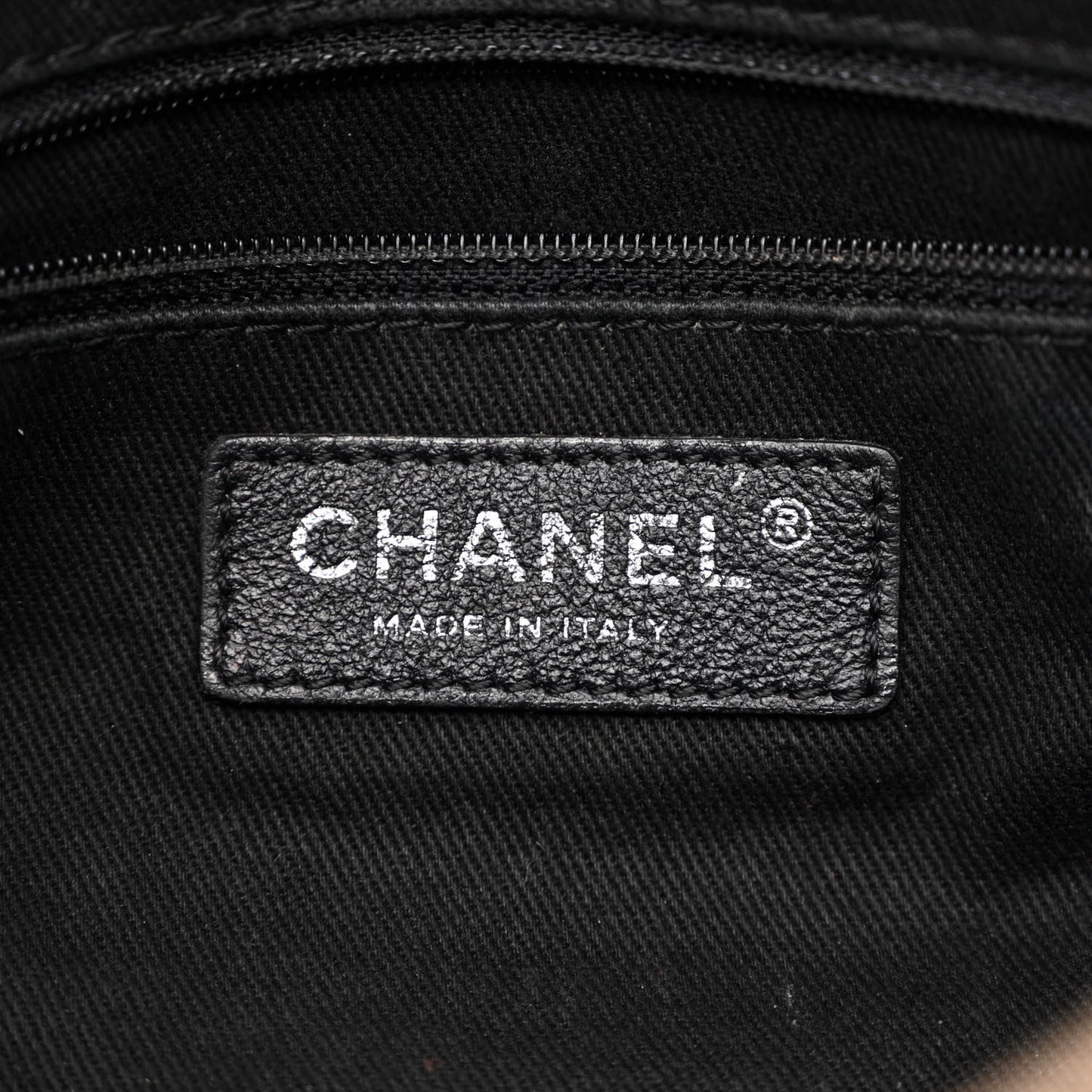Calfskin Small Diamond Stitch Tote Black