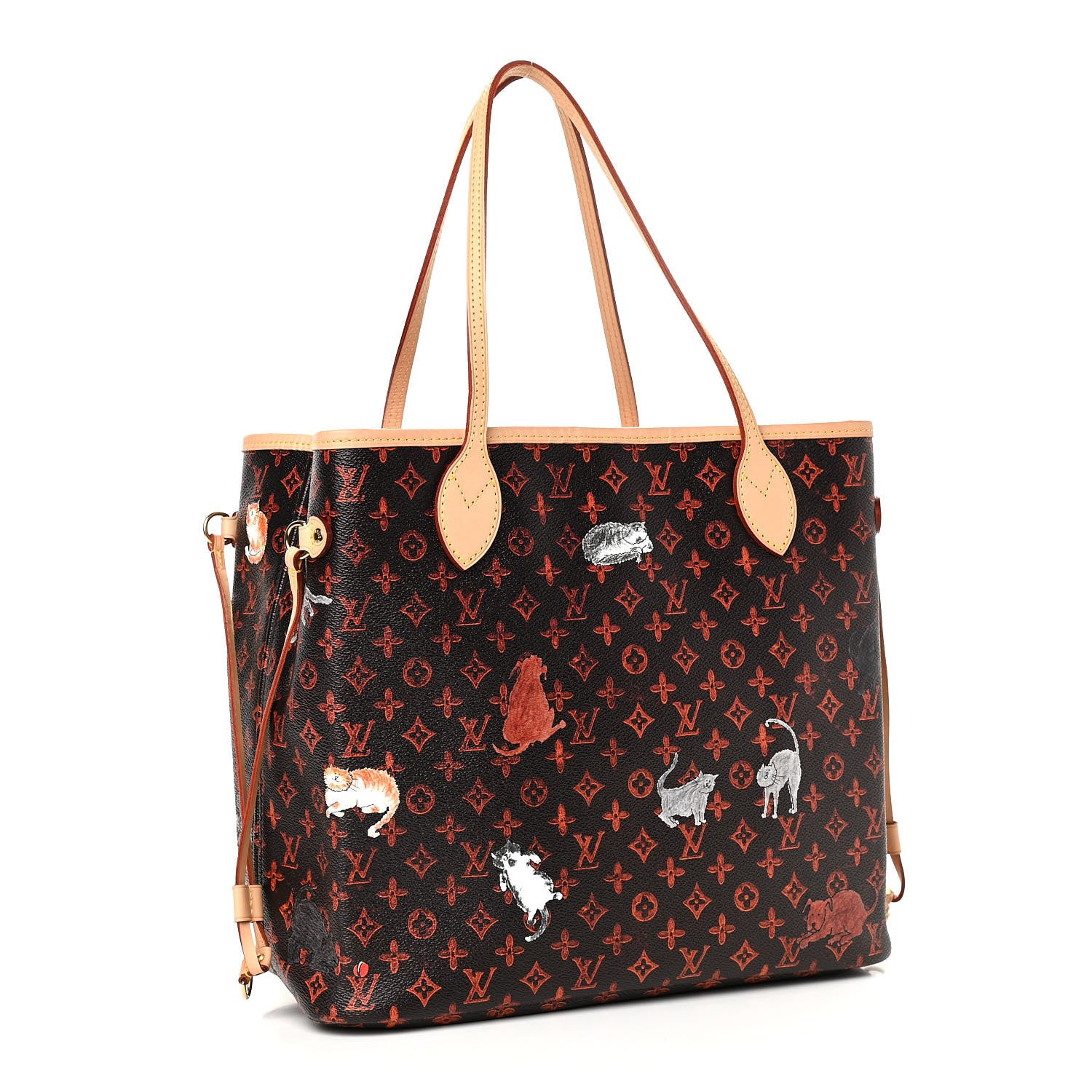 Louis Vuitton Catogram Neverfull MM Marron 4 of 14