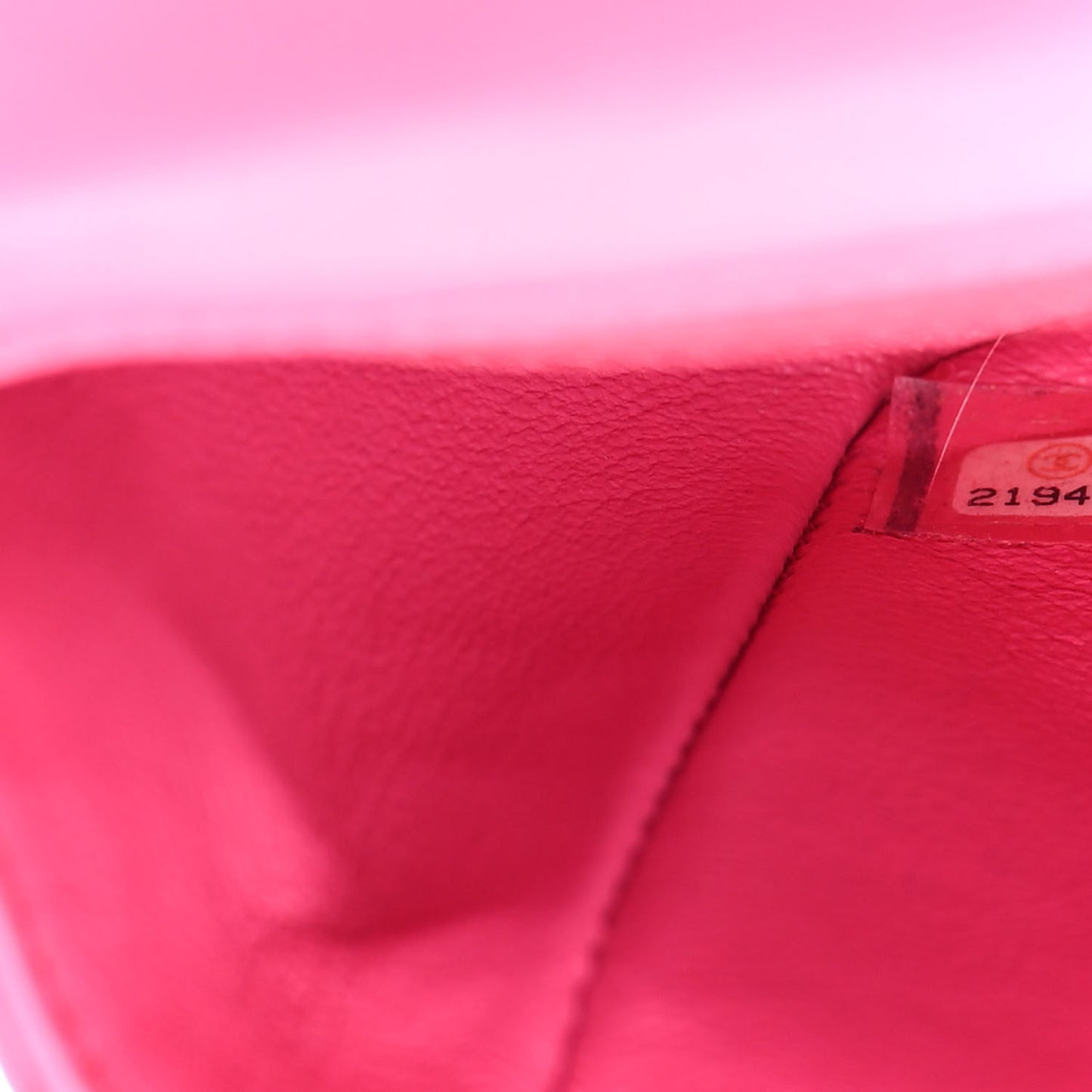 Lambskin Quilted Mini Rectangular Flap Fuchsia