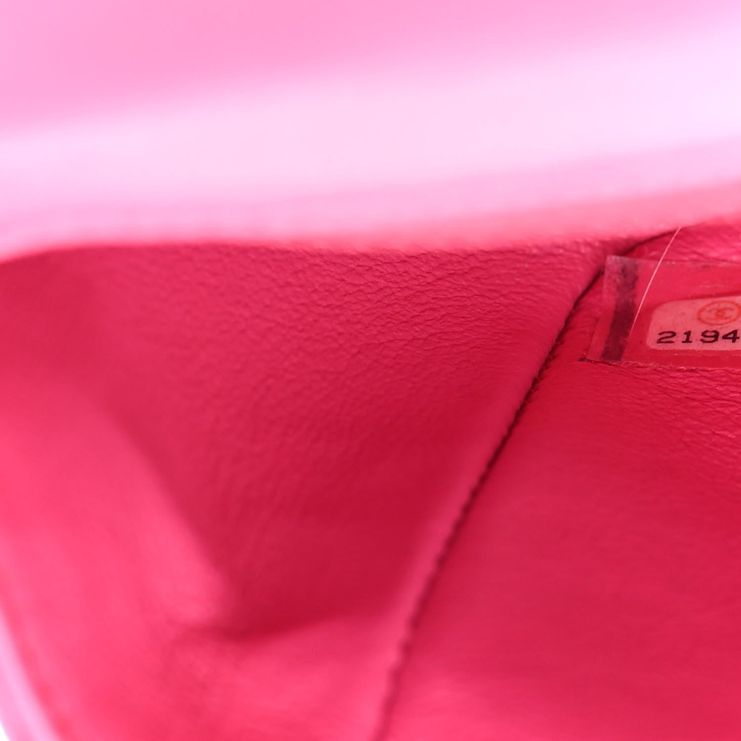 Chanel Lambskin Quilted Mini Rectangular Flap Fuchsia 7 of 9