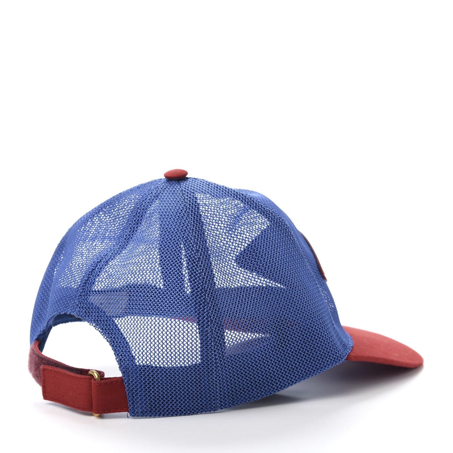 Mesh Game Logo Baseball Hat M Blue Red
