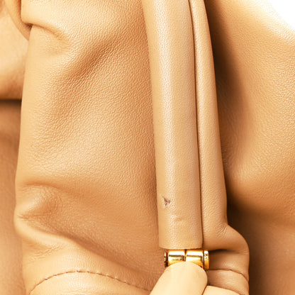Bottega Veneta Smooth Butter Calf The Pouch Oversized Clutch Almond 12 of 12