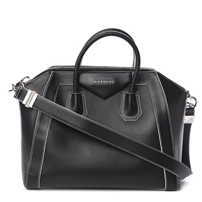 Givenchy Calfskin Contrast Stitched Medium Antigona Black 1 of 14
