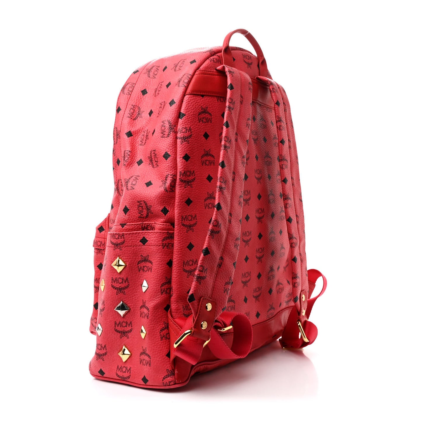 Visetos Large Sprinkle Stud Stark Backpack Corail