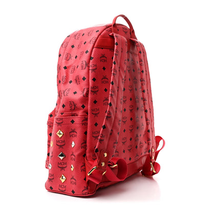 MCM Visetos Large Sprinkle Stud Stark Backpack Corail 3 of 10