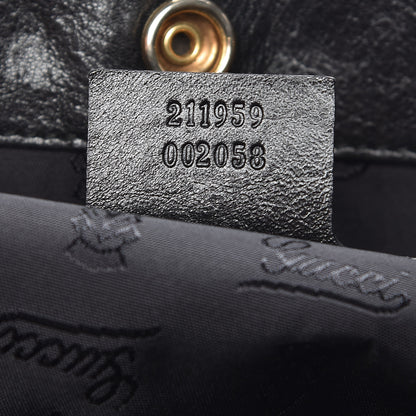 Gucci Calfskin Studded Medium Irina Tote Black 7 of 9