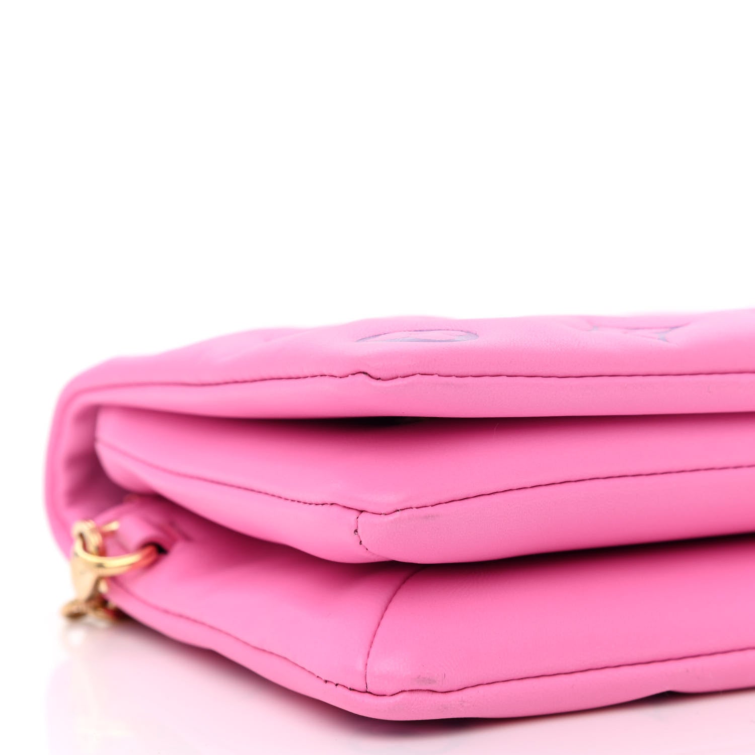 Louis Vuitton Lambskin Embossed Monogram Vuittamins Pochette Coussin Rose Violet 8 of 10