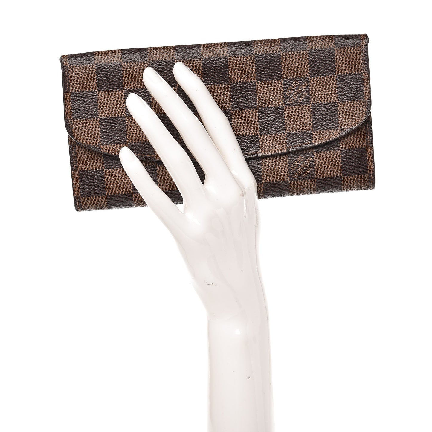 Damier Ebene Emilie Wallet Red