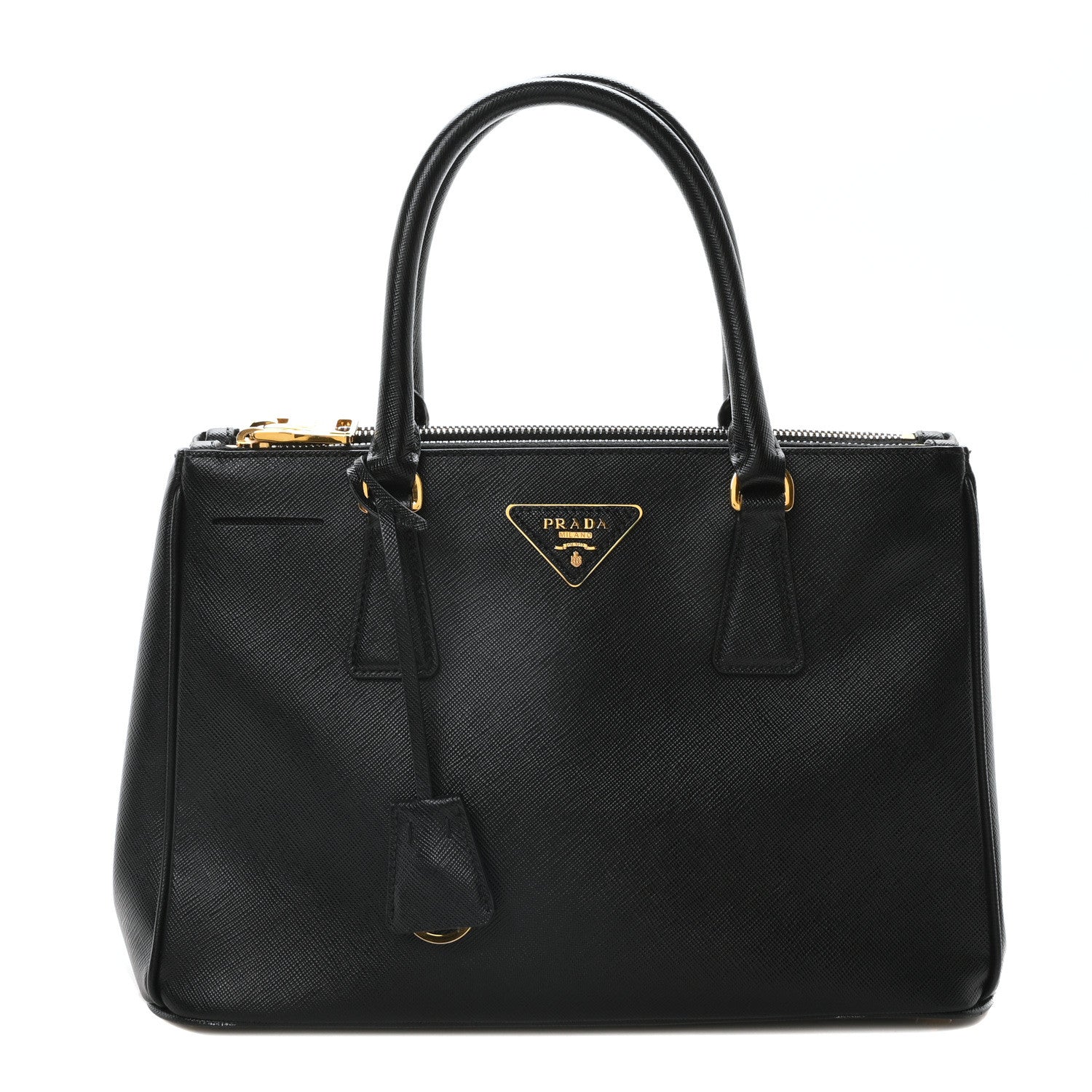 Prada Saffiano Medium Galleria Double Zip Tote Black 1 of 10