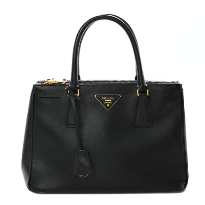 Prada Saffiano Medium Galleria Double Zip Tote Black 1 of 10