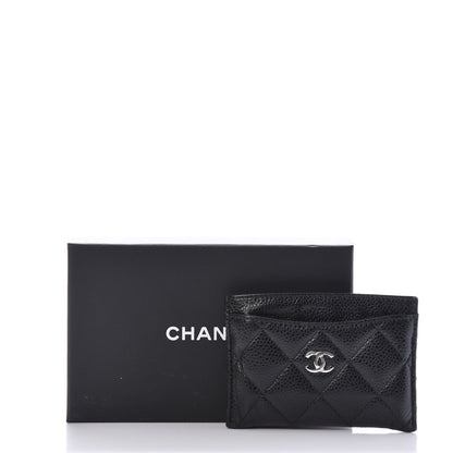 Chanel Caviar Quilted Card Holder Black 9 of 9