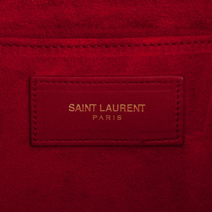 Saint Laurent Calfskin Classic Y Ligne Clutch Red 6 of 6