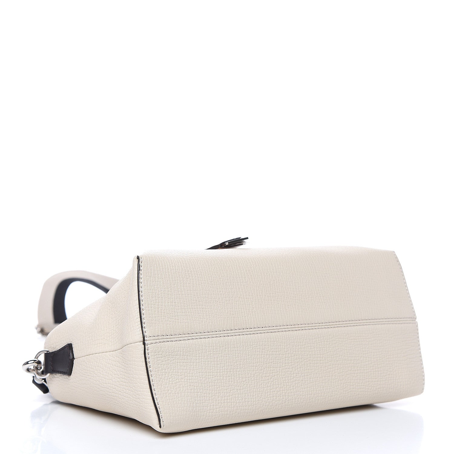 Fendi Vitello Sierra Morfeus Dolce Striped Strap Medium By The Way Boston Bag Camelia Ebano Multicolor 4 of 9