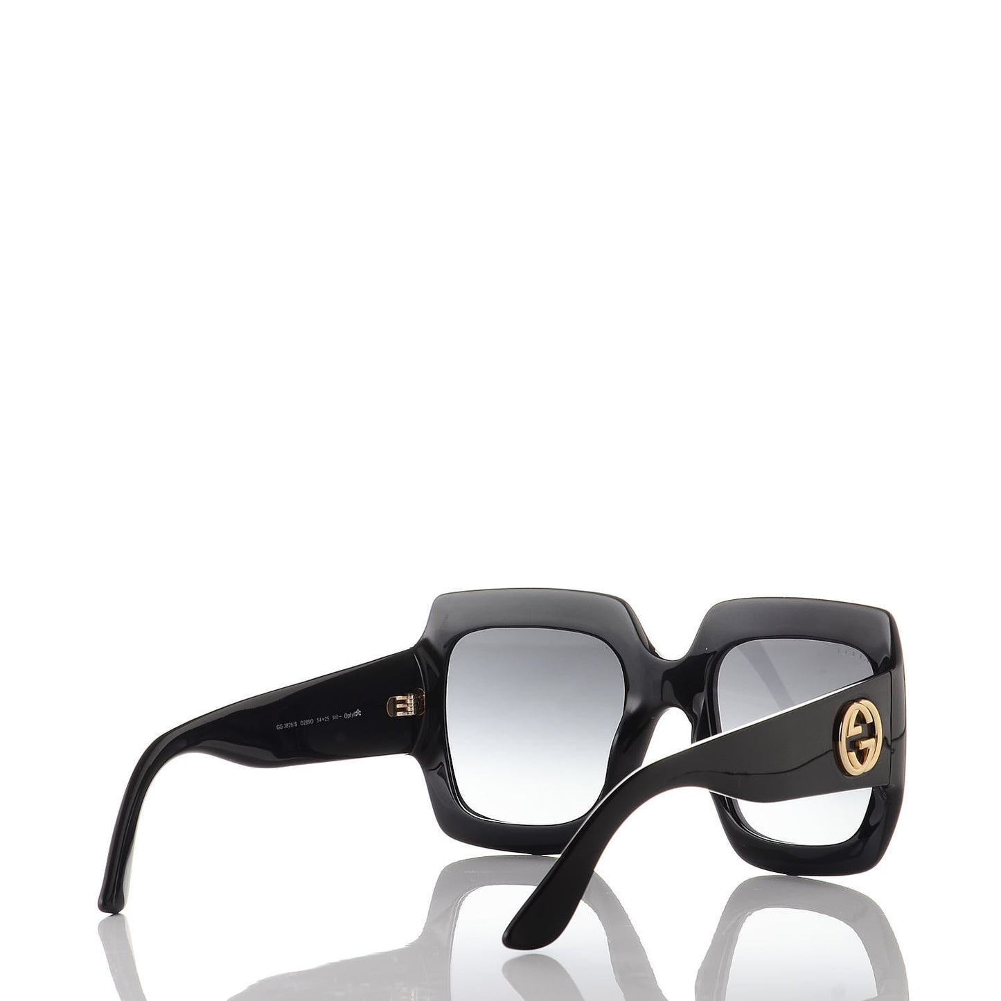 Acetate Square Frame Sunglasses GG0053S Black