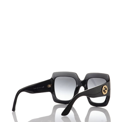 Gucci Acetate Square Frame Sunglasses GG0053S Black 4 of 8
