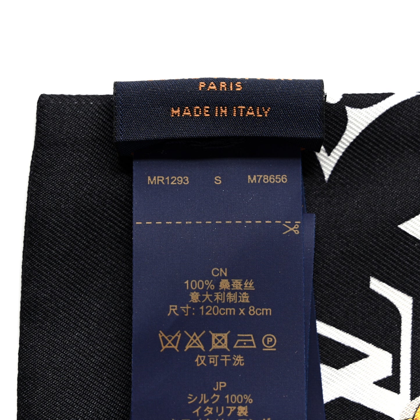 Silk Monogram Confidential Bandeau Black