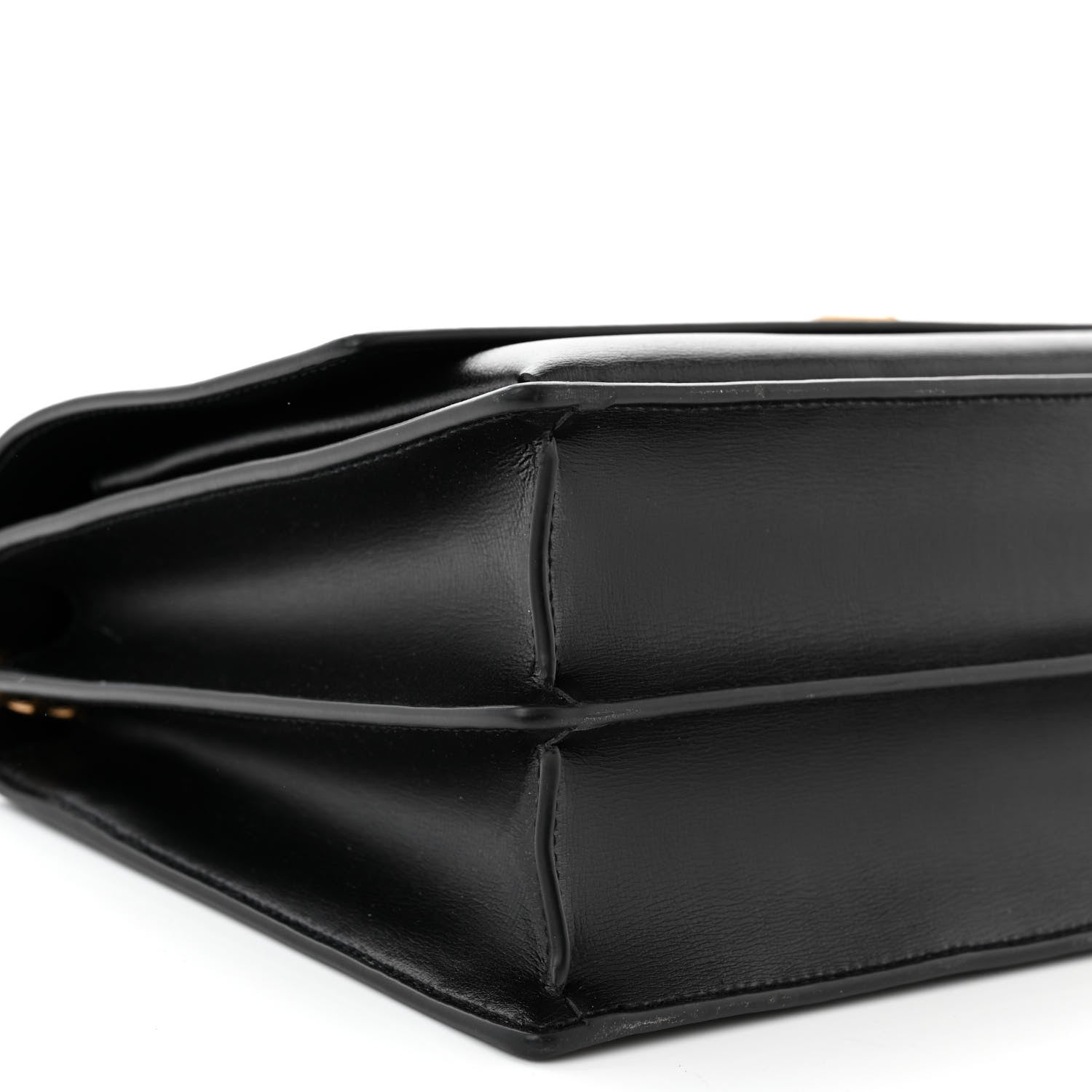 Saint Laurent Calfskin Large Monogram Sunset Black 8 of 9