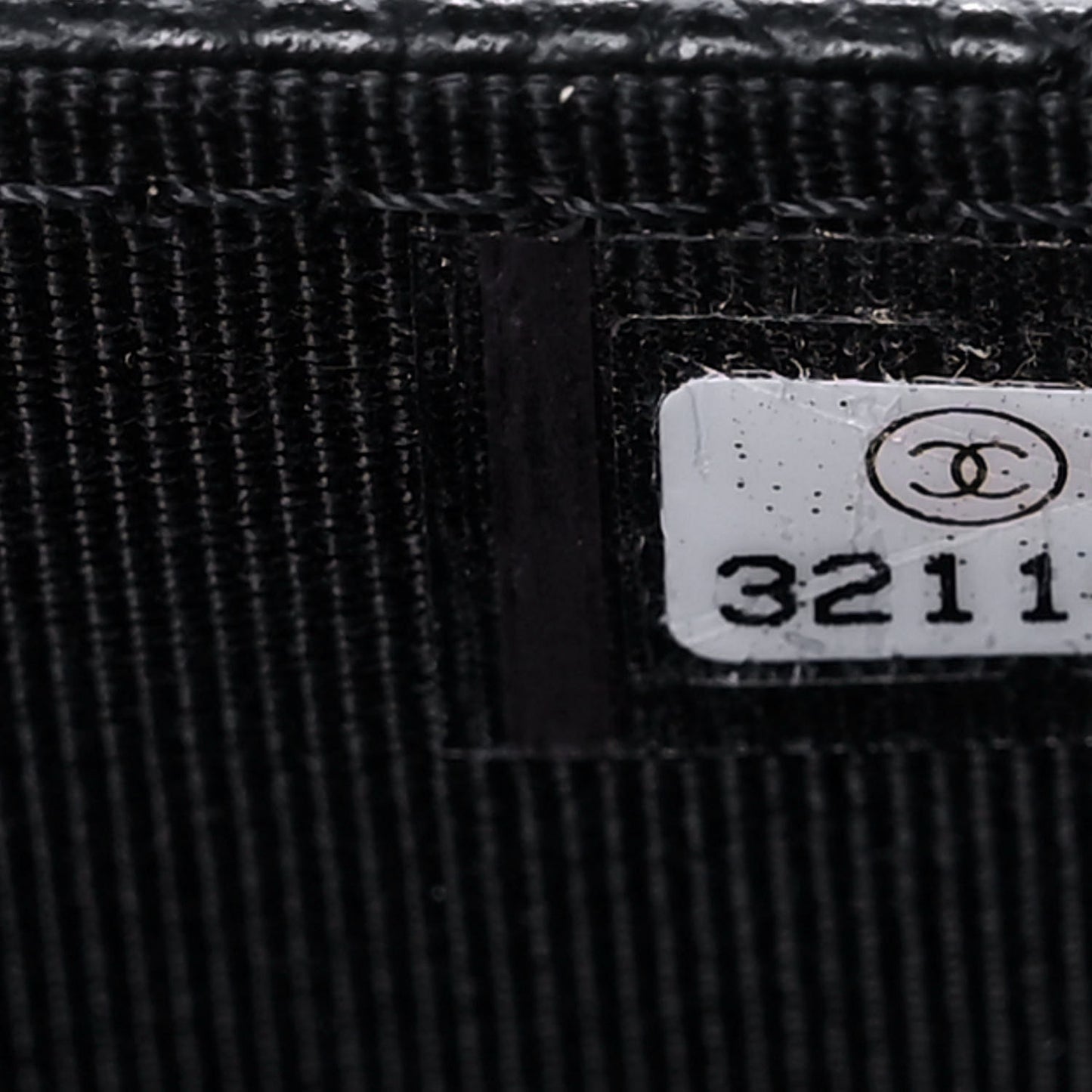 Caviar Quilted Flap Card Holder Wallet Black