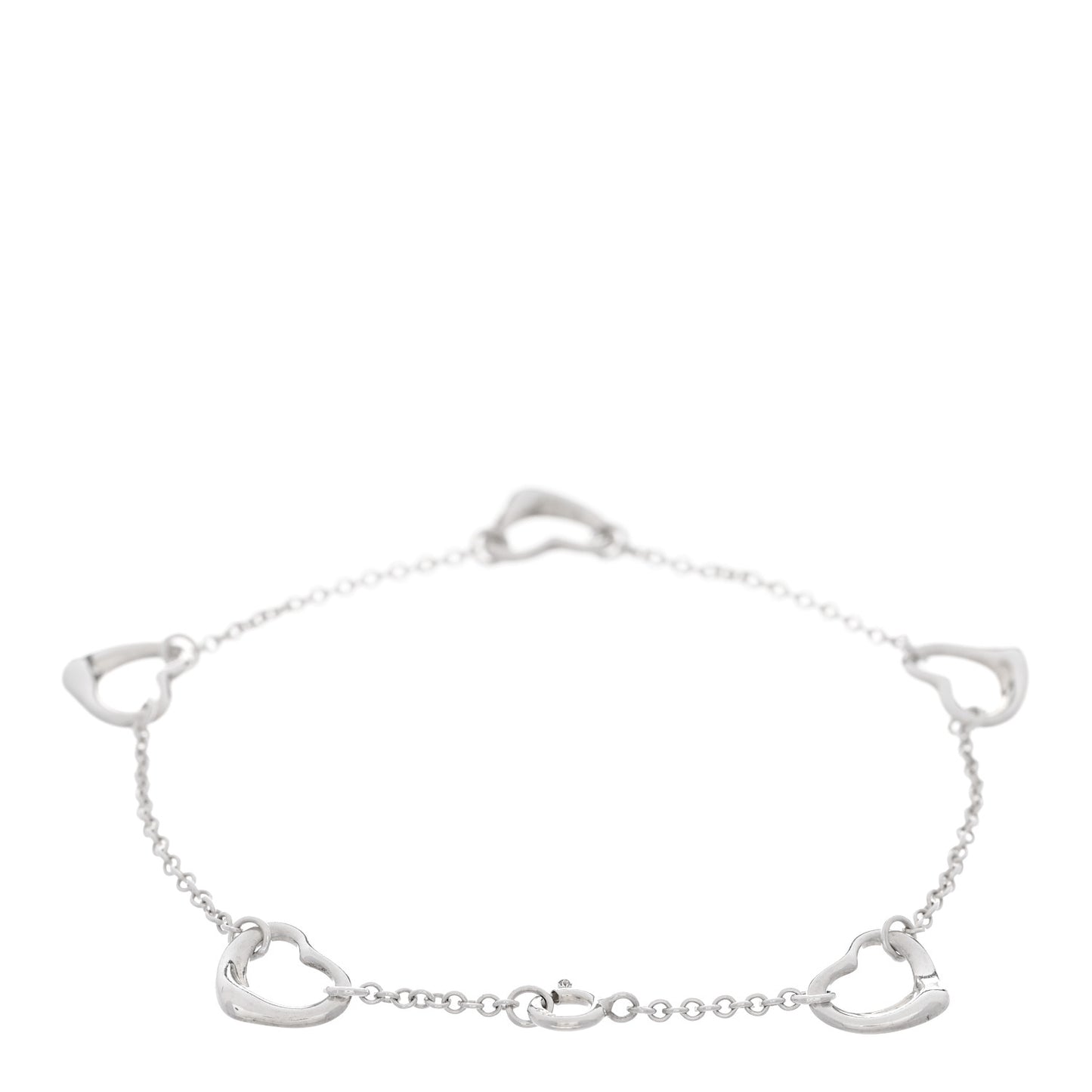 Sterling Silver Elsa Peretti Open Heart Bracelet