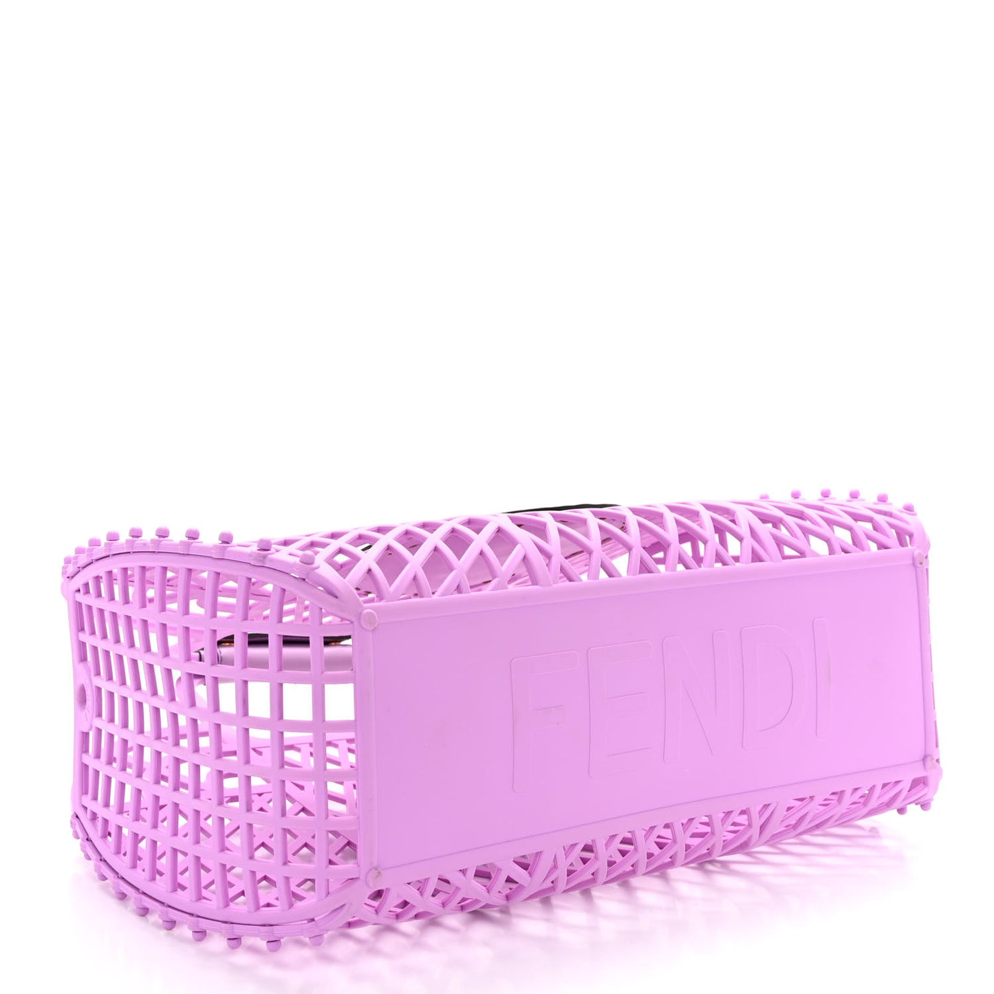 Recycled Plastic Vitello Liberty Matte Medium Fendi Basket Violetta