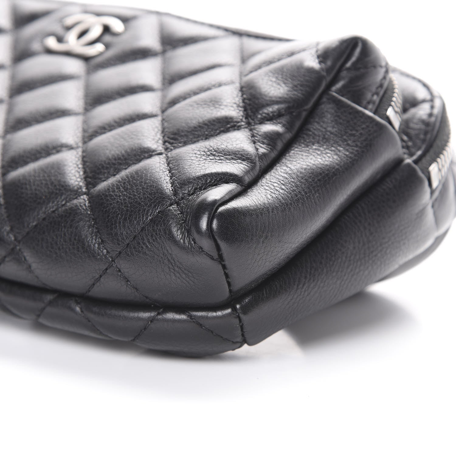 Chanel Calfskin Quilted Waist Bag Black 9 of 9