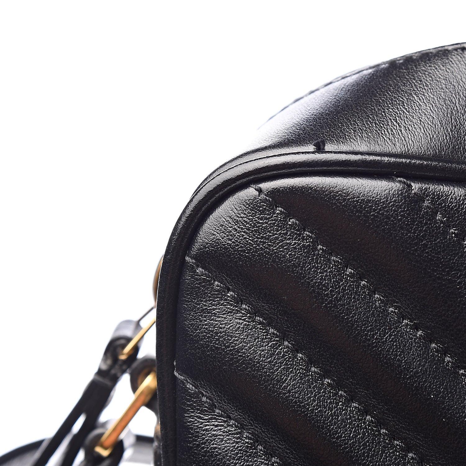 Saint Laurent Calfskin Matelasse Monogram Lou Camera Bag Black 8 of 11